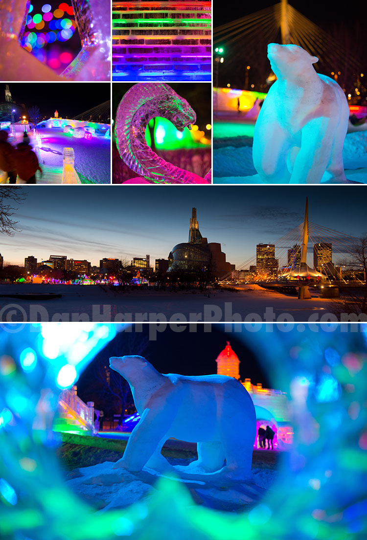 The Great Ice Show @ The Forks, Winnipeg stock photography