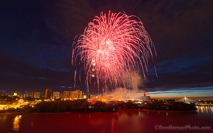 Canada Day fireworks Winnipeg 2016