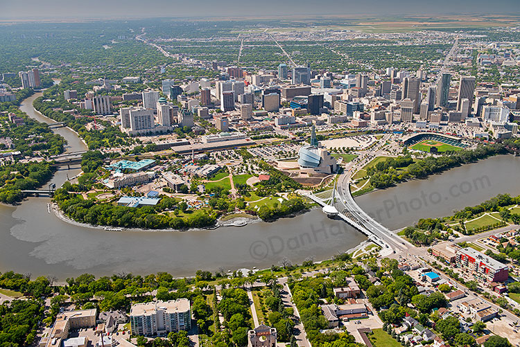 Winnipeg aerial stock photo
